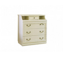 Бельевой комод Нинель ММ-167-04 (белая эмаль)
